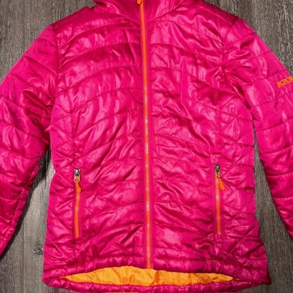 Pacific Trail Winter Jacket Girl Youth Size 14 Large Junior Hot Pink Orange EUC - Picture 2 of 5